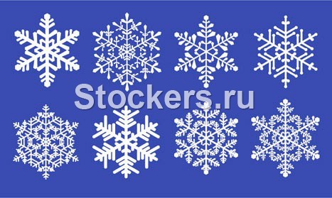 Уроки Inkscape. Снежинка. Примеры снежинок, выполненных по уроку.